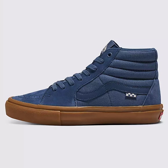 Vans Skate Sk8-Hi Vintage Shoe Blue - Picture 6 of 16
